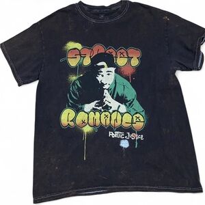 Tupac Poetic Justice Black Graphic Tee